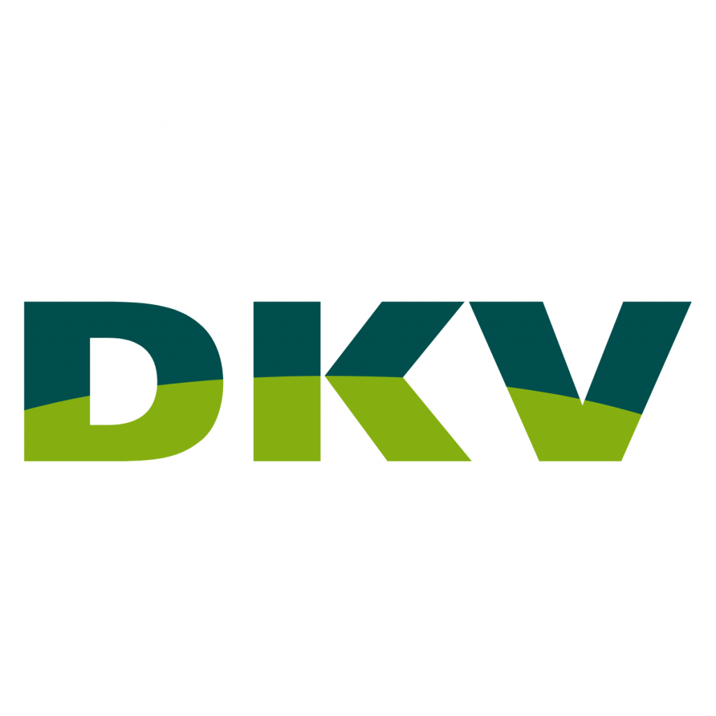 logo dkv en letras verdes