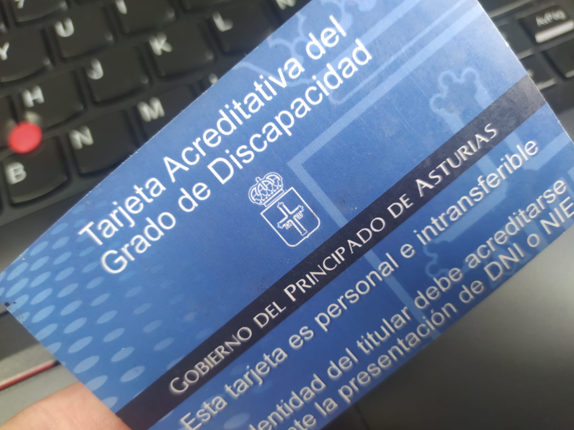 tarjeta acreditativa de la discapacidad