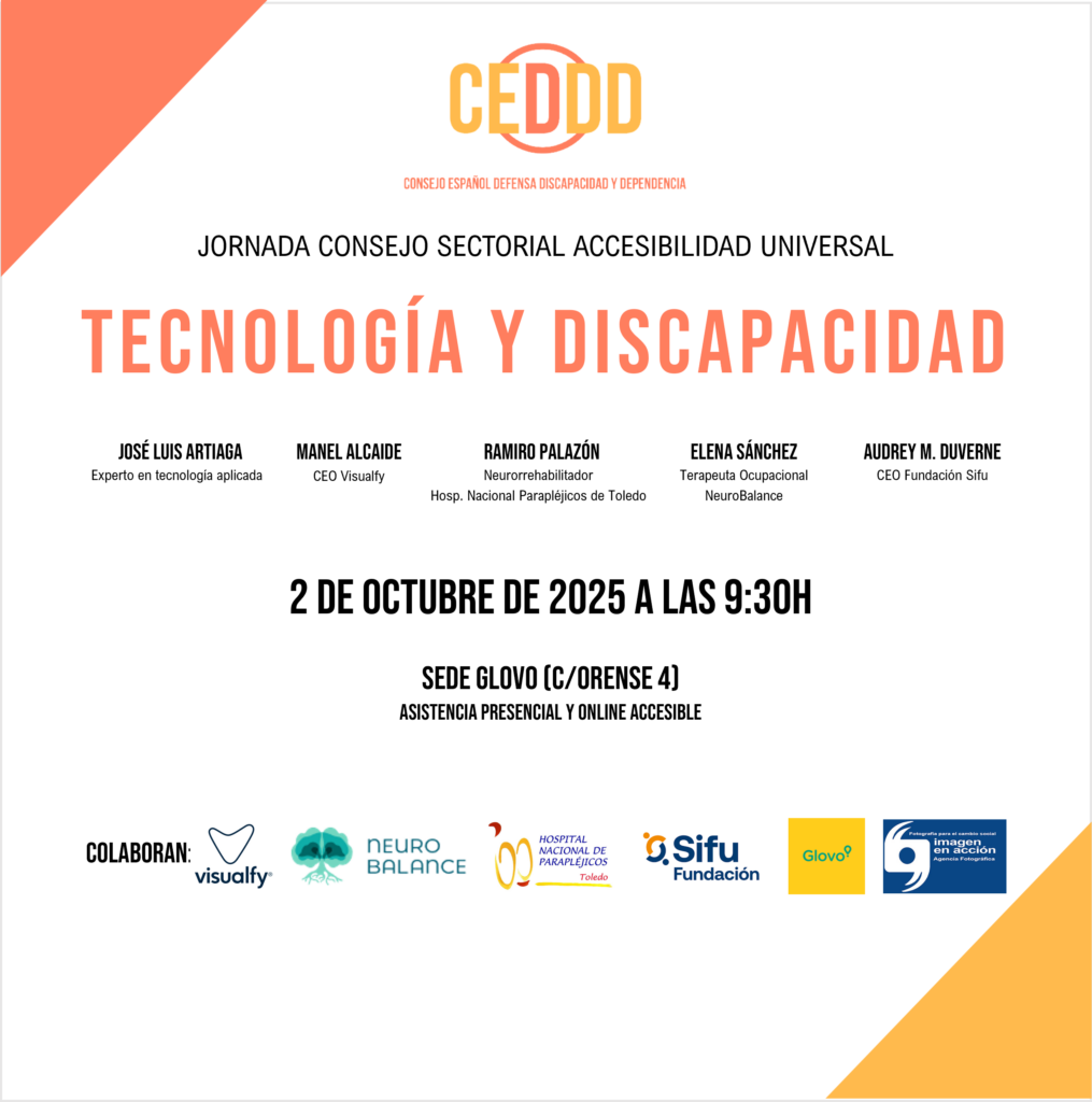 cartel de la jornada ceddd sobre tecnología