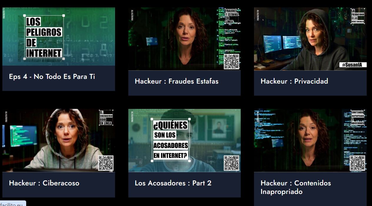 Captura de los programas de 'Los peligros de Internet'