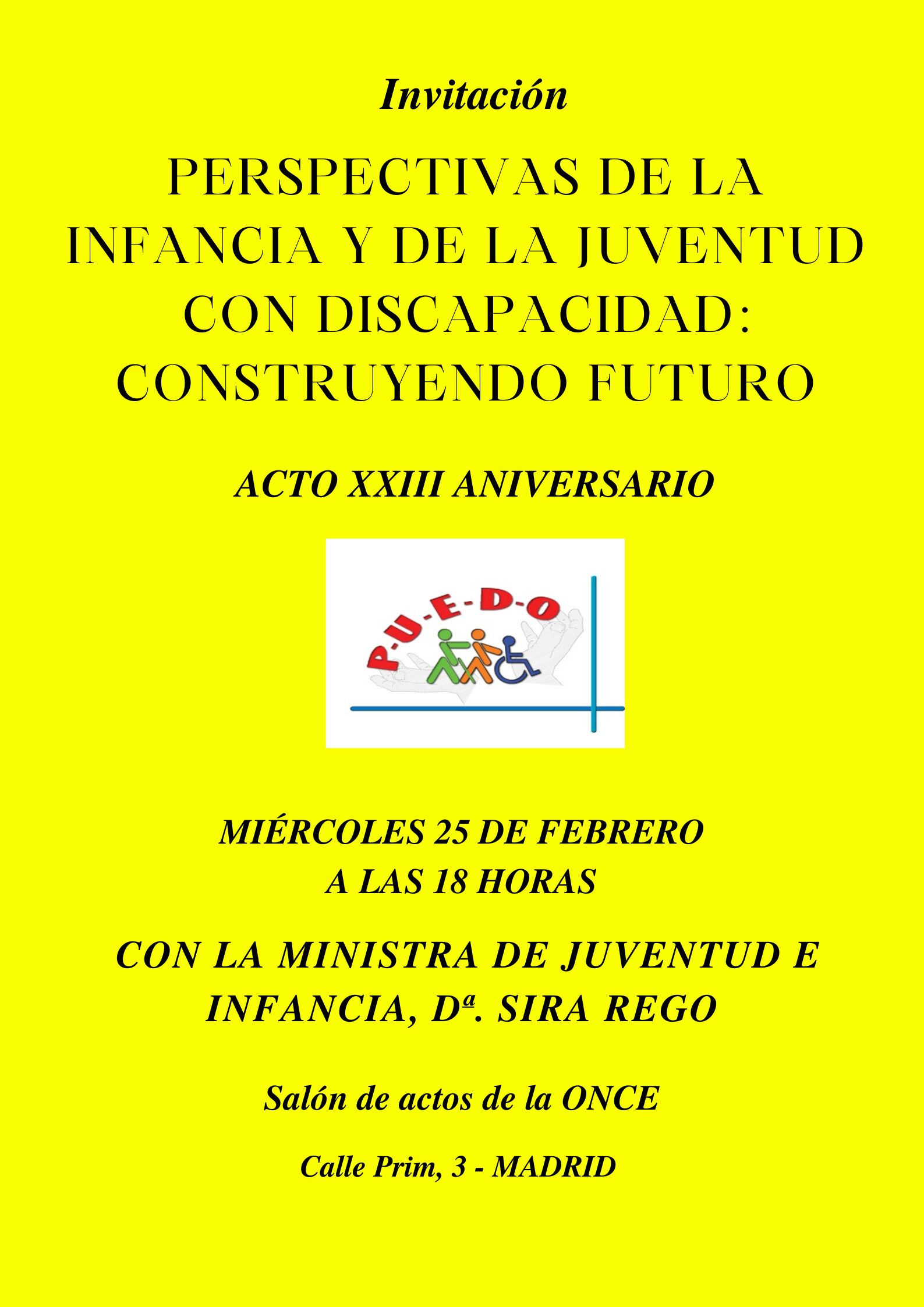 Cartel del XXIII aniversario de puedo