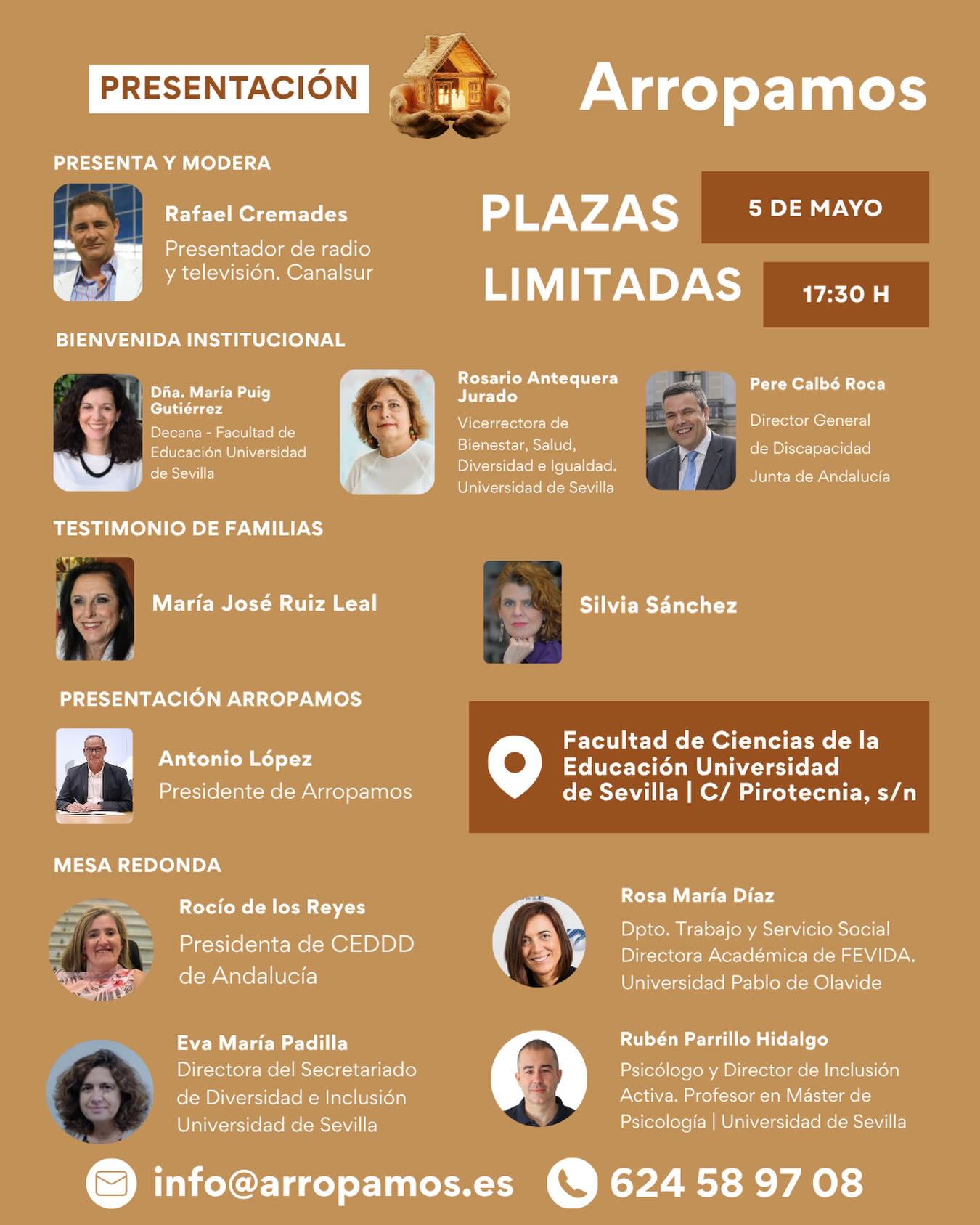 Cartel de la presentación de arropamos