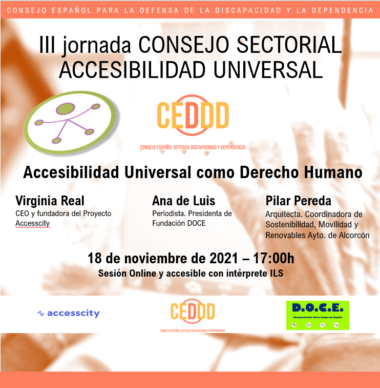 cartel jornada accesibilidad universal