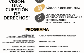 Acción Visión España organiza la jornada ‘La Baja Visión: una cuestión de derechos’ en el día de la baja visión